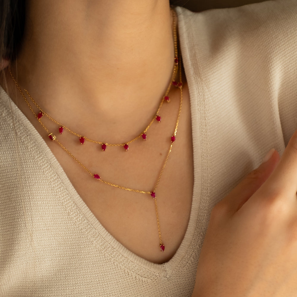 Éclat Rouge Necklace