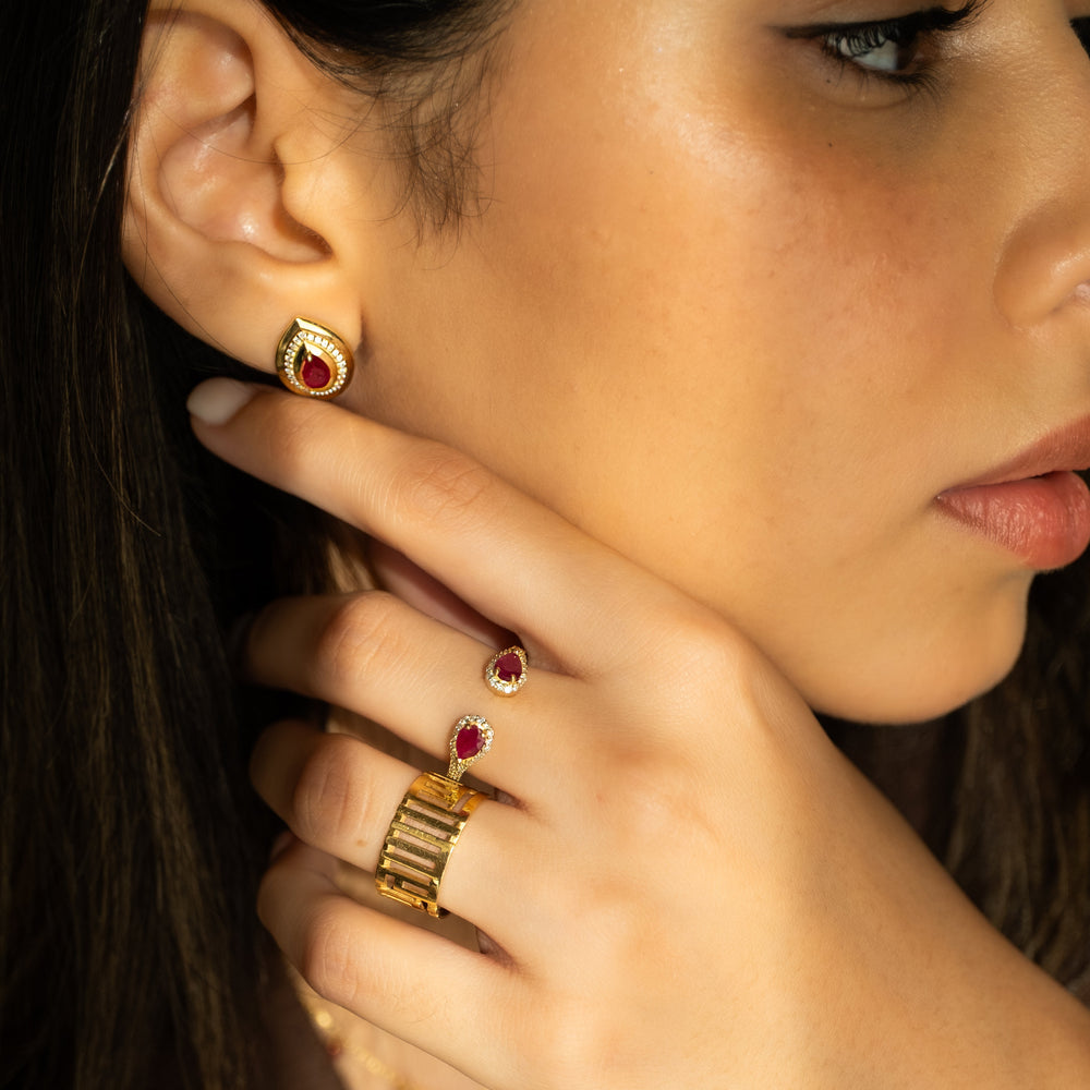 Éclat Rouge Earrings