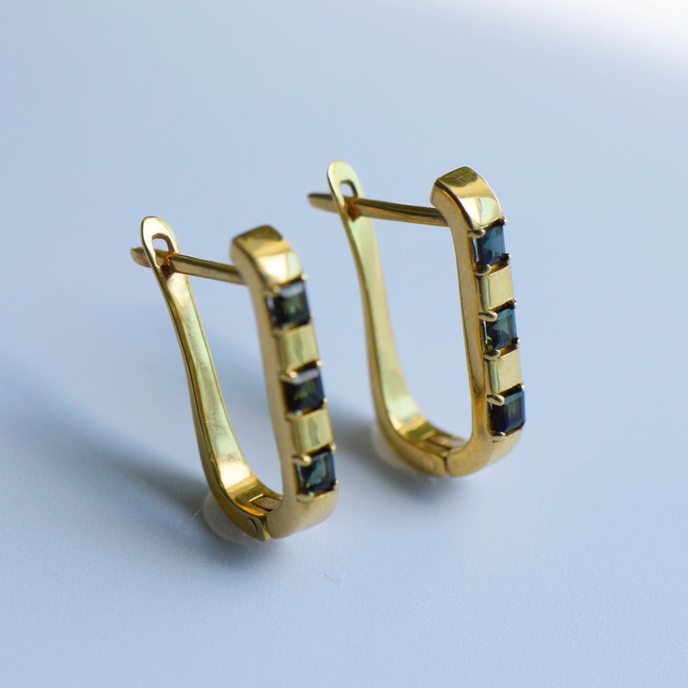 Shades of green Earrings