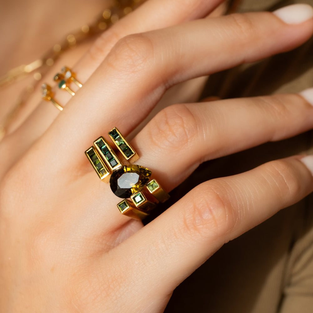 The Heart of green ring