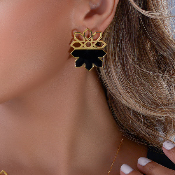 Arabesque Earrings- Geometric