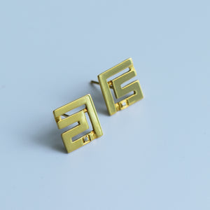 One Letter Kufi Earrings