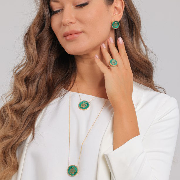 Kun Fayakoon- Malachite Earrings