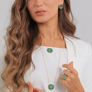 Kun Fayakoon- Malachite Earrings