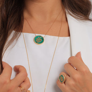 Kun Fayakoon- Malachite Necklace